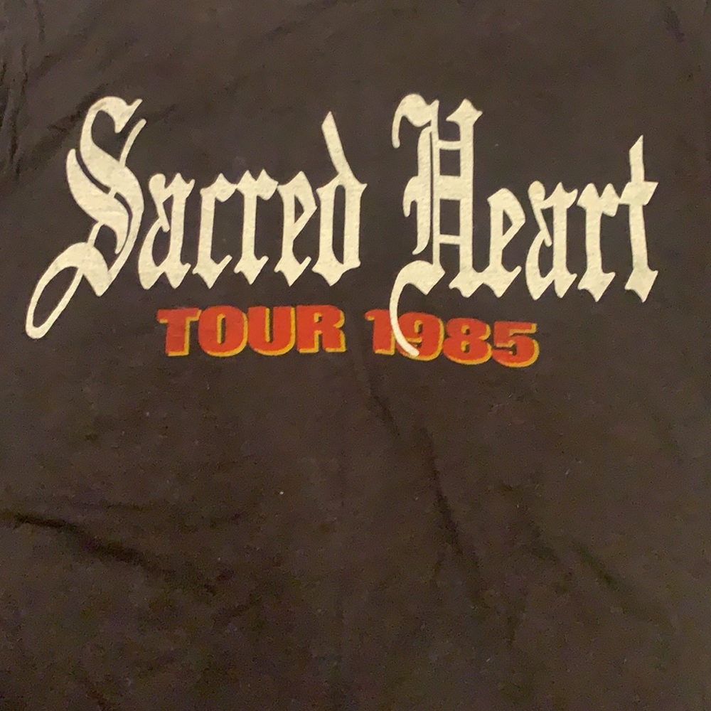 Dio single stitch sacred heart t shirt vintage concert tour 1985 85 - Picture 4 of 5